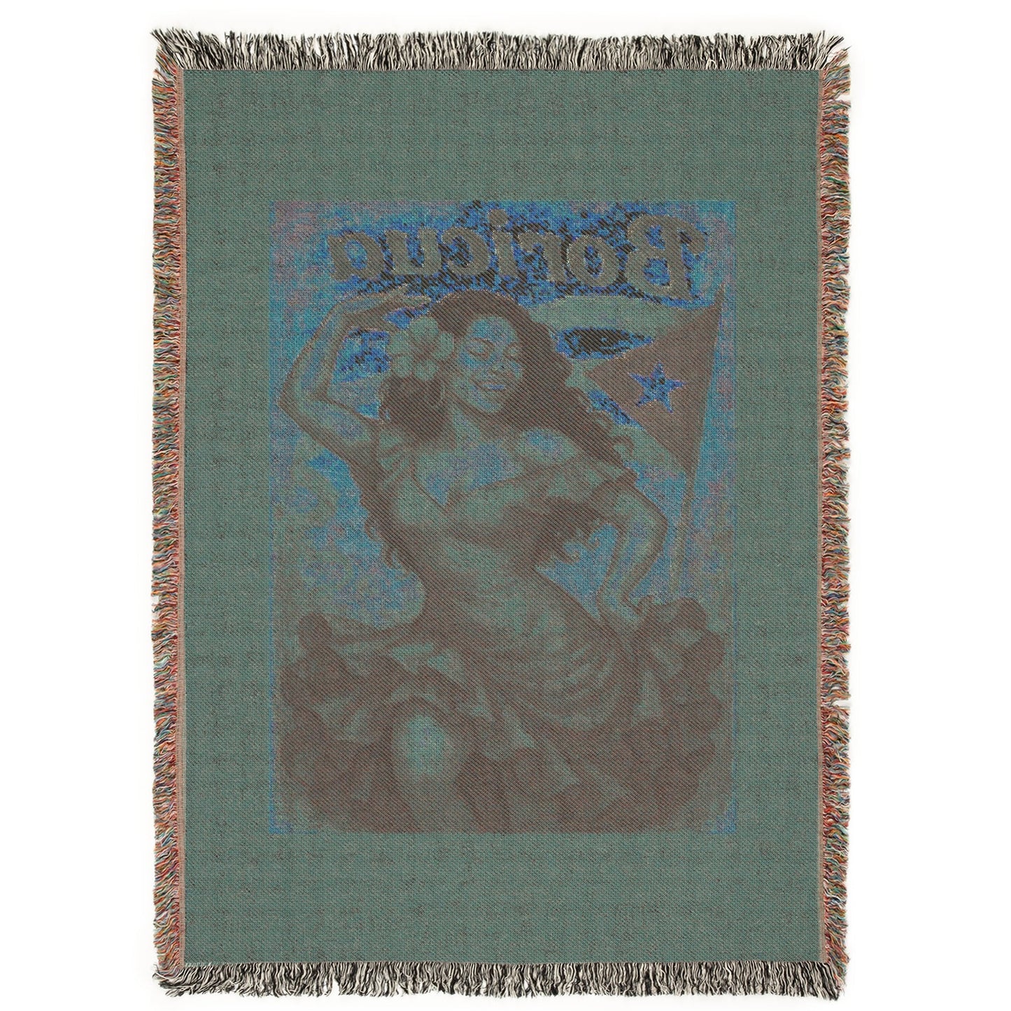 Boricua Woven Blanket