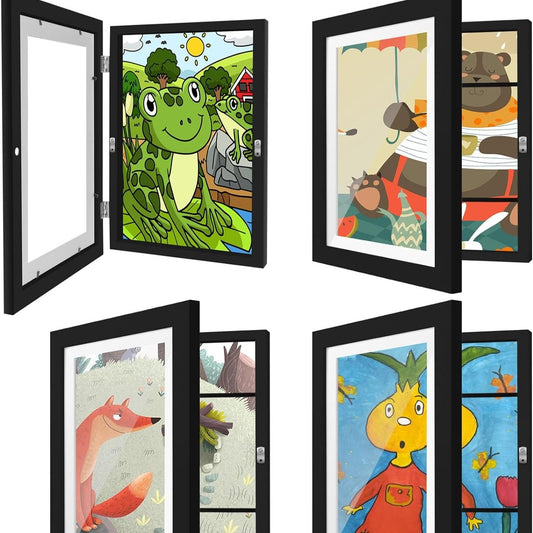 4 Pack Kids Magnetic Art Display Frame