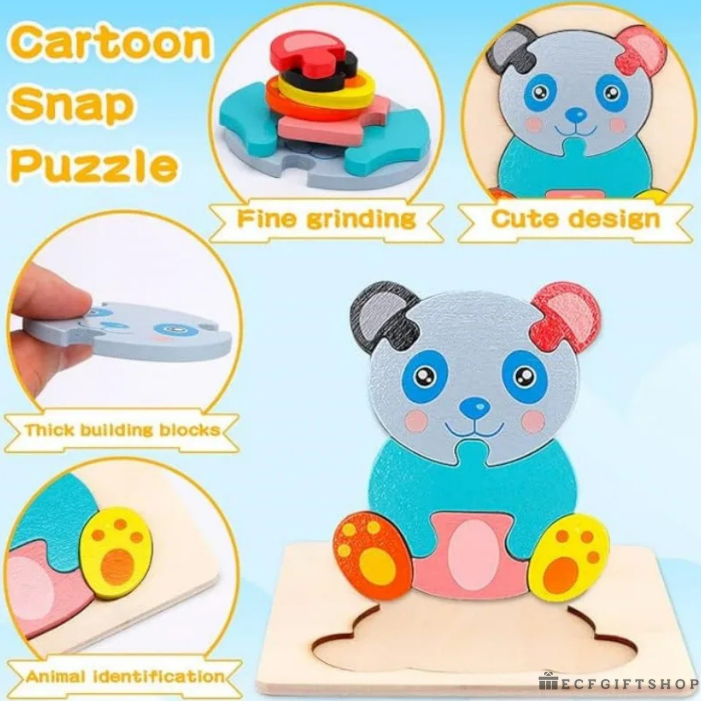 Smart Play Wooden Puzzle Set