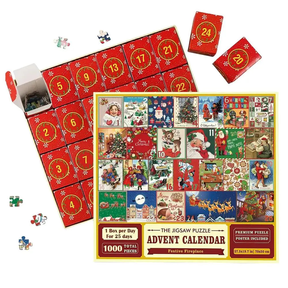 1000+ Piece Christmas Puzzle Countdown Calendar 📅