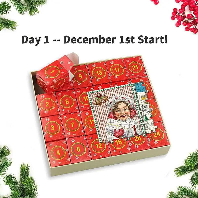 1000+ Piece Christmas Puzzle Countdown Calendar 📅