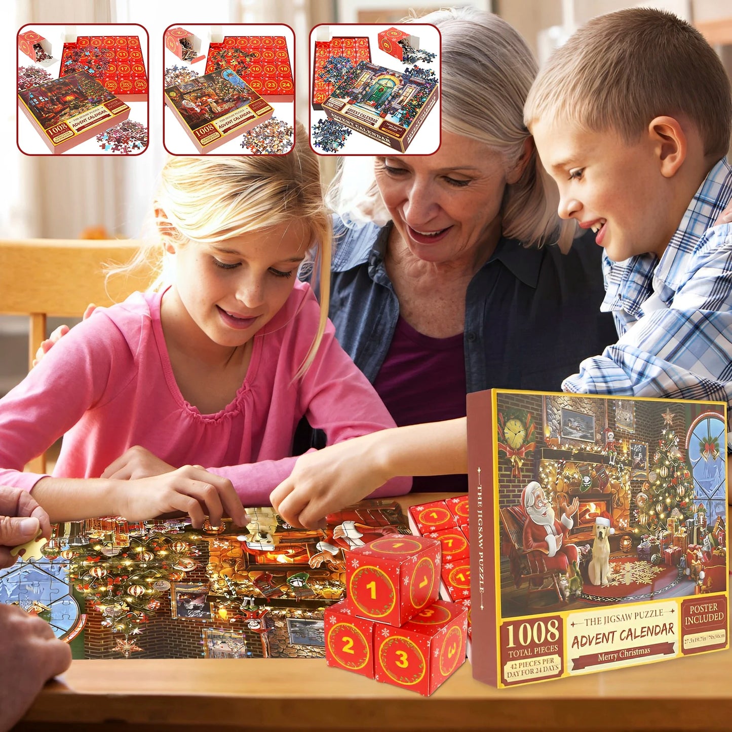 2024 Christmas Countdown Jigsaw Calendar