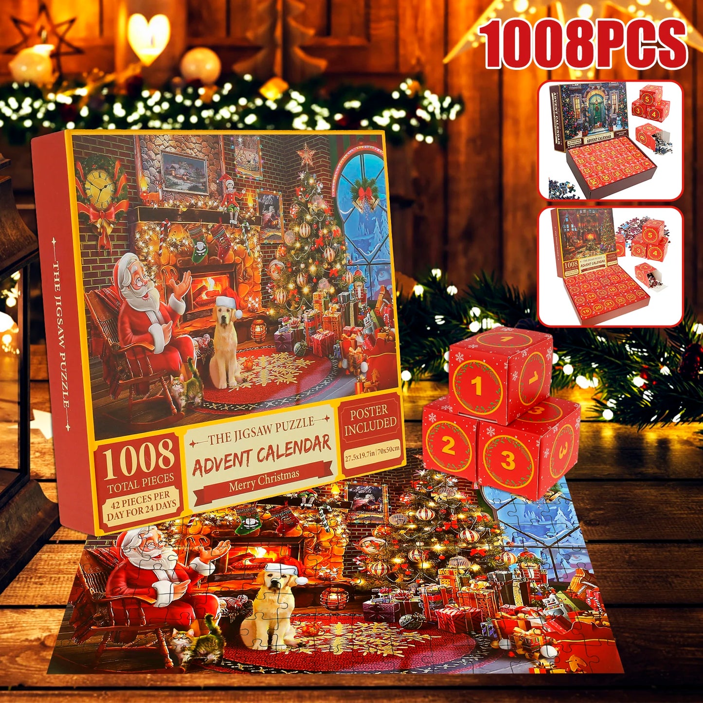 2024 Christmas Countdown Jigsaw Calendar