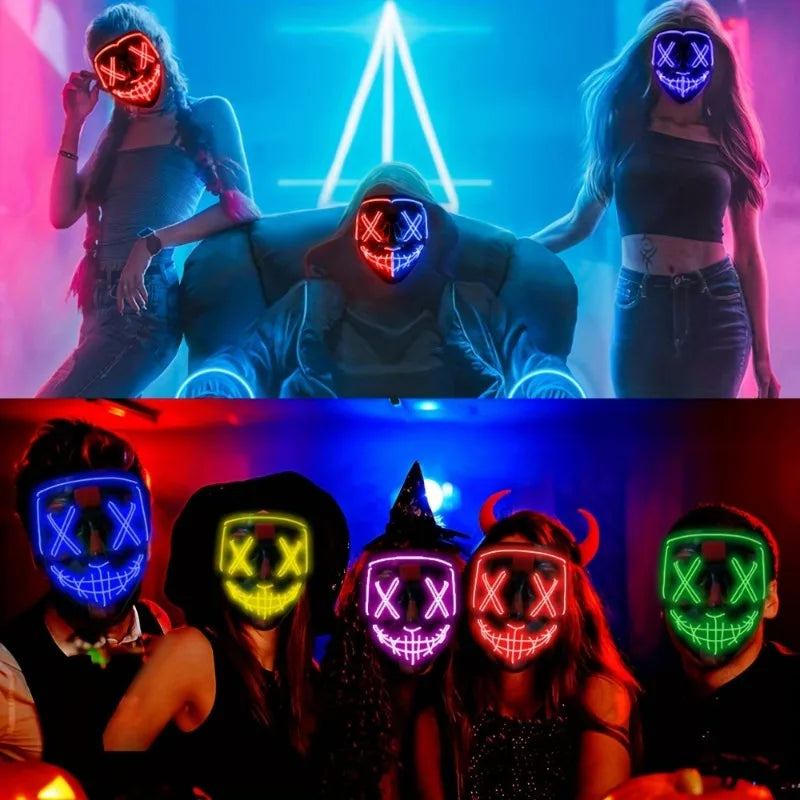 Vibrant Neon Mask
