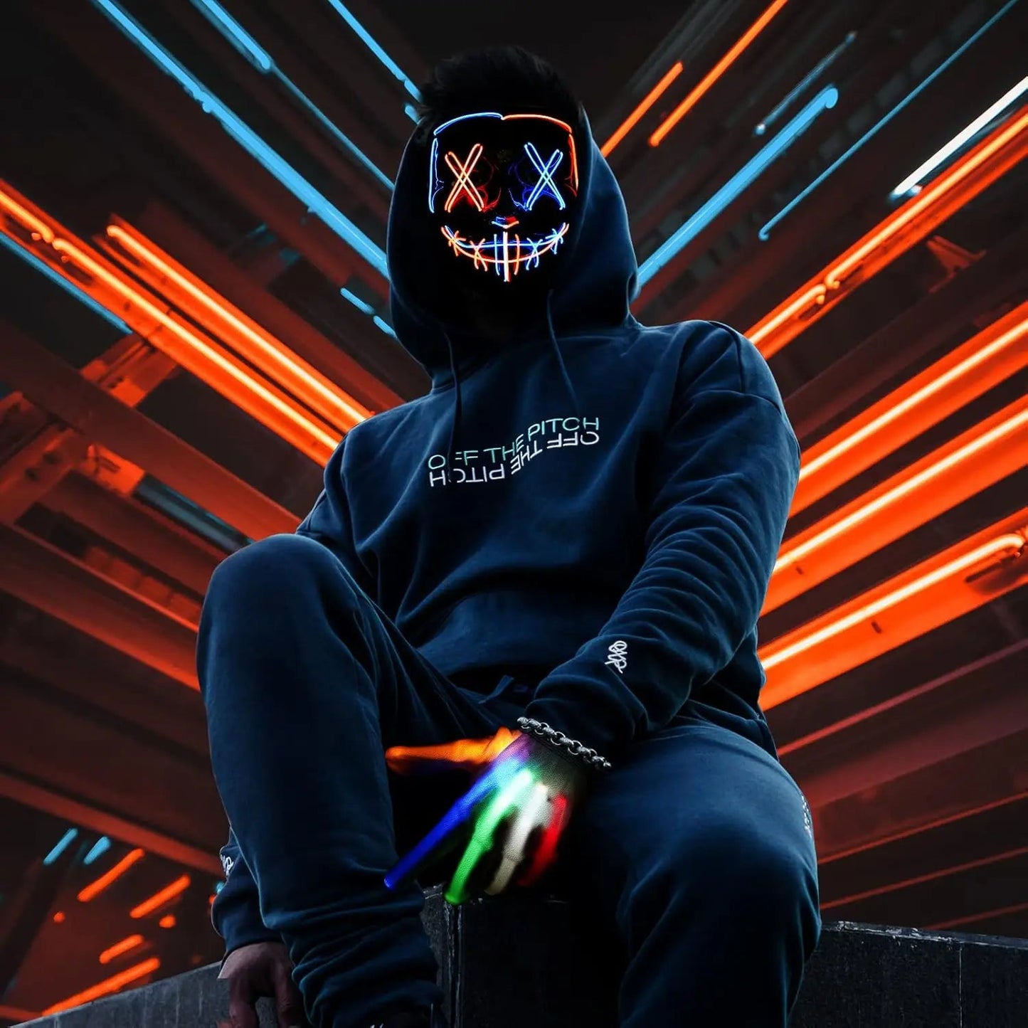 Vibrant Neon Mask