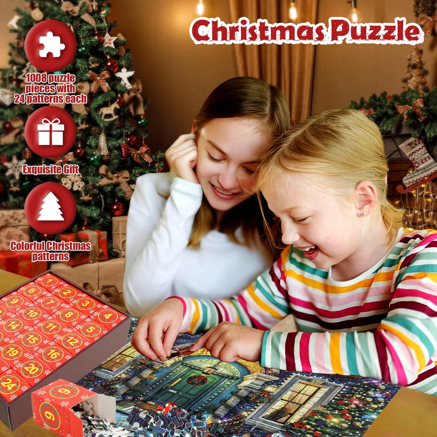 2024 Christmas Countdown Jigsaw Calendar