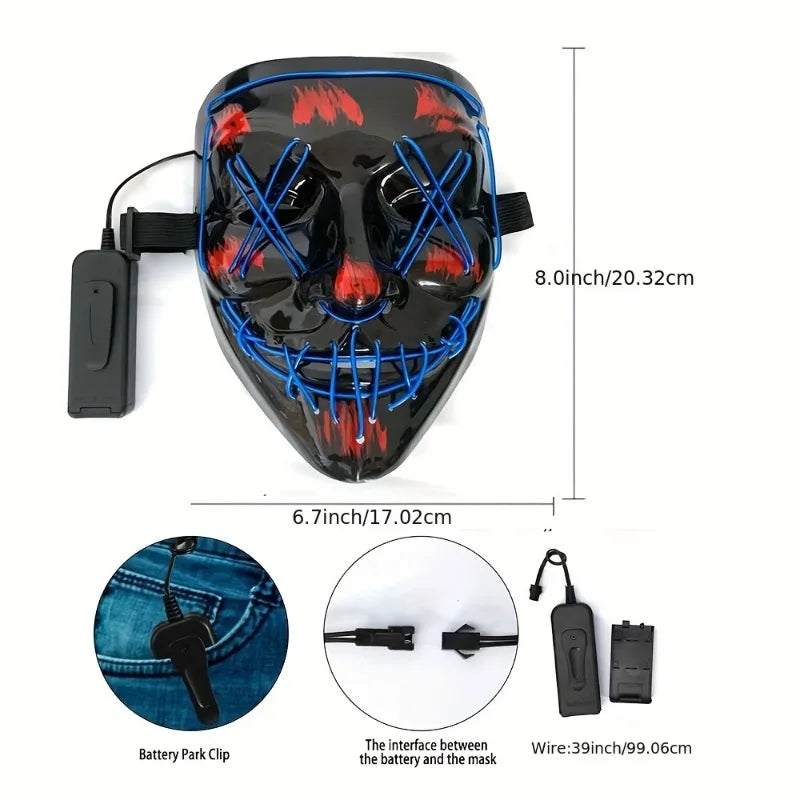 Vibrant Neon Mask