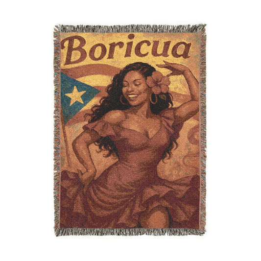 Boricua Woven Blanket