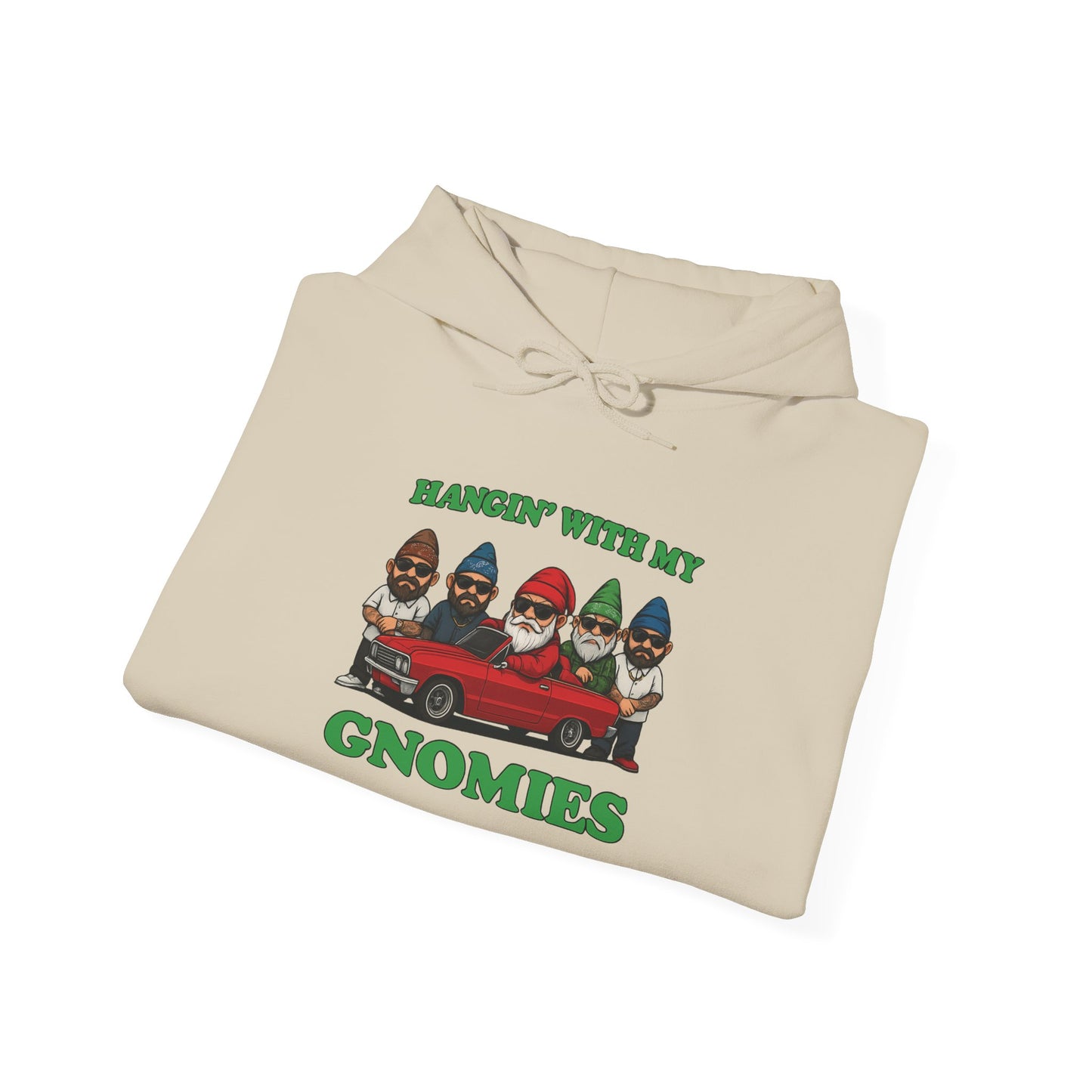 Hangin' With My Gnomies Hoodie — Funny Gnome Christmas Pullover