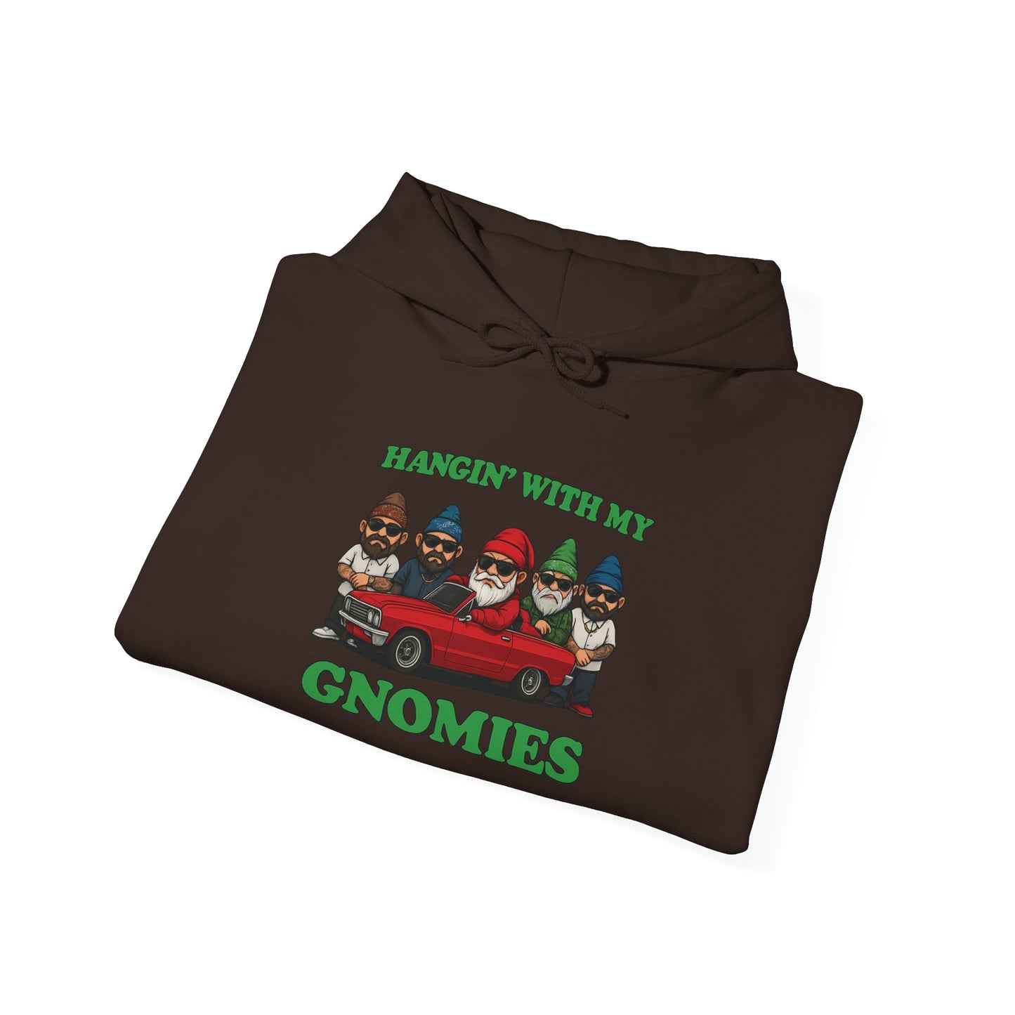 Hangin' With My Gnomies Hoodie — Funny Gnome Christmas Pullover
