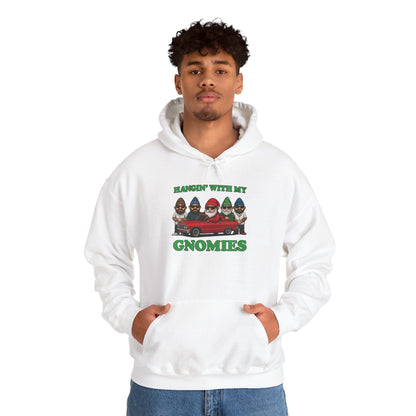 Hangin' With My Gnomies Hoodie — Funny Gnome Christmas Pullover