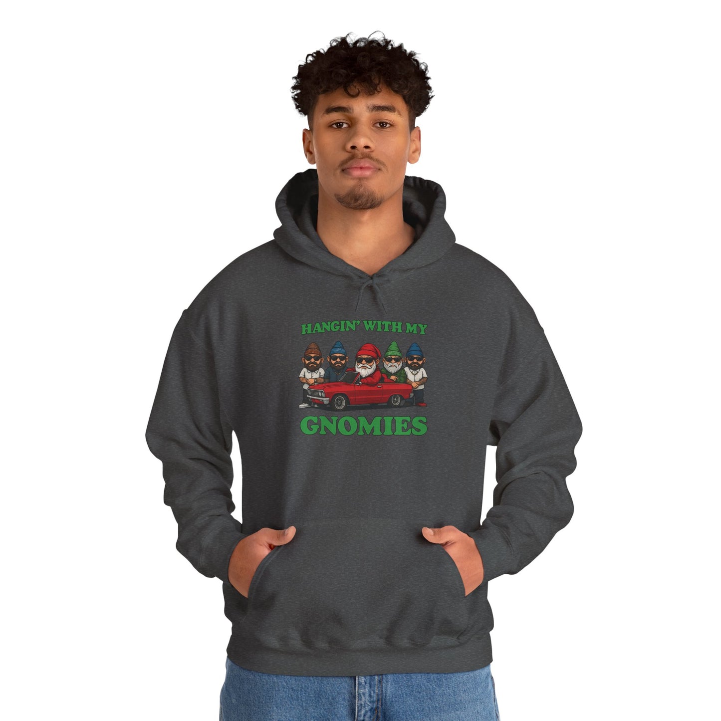Hangin' With My Gnomies Hoodie — Funny Gnome Christmas Pullover