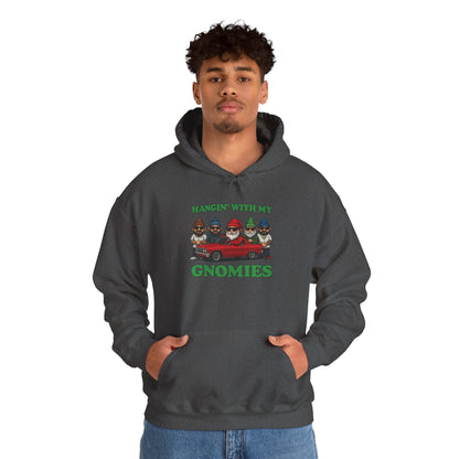 Hangin' With My Gnomies Hoodie — Funny Gnome Christmas Pullover