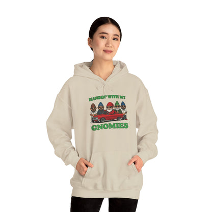 Hangin' With My Gnomies Hoodie — Funny Gnome Christmas Pullover