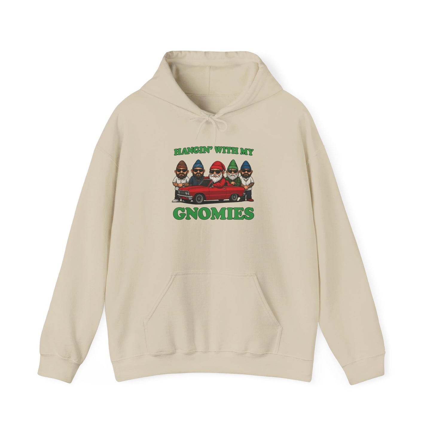 Hangin' With My Gnomies Hoodie — Funny Gnome Christmas Pullover