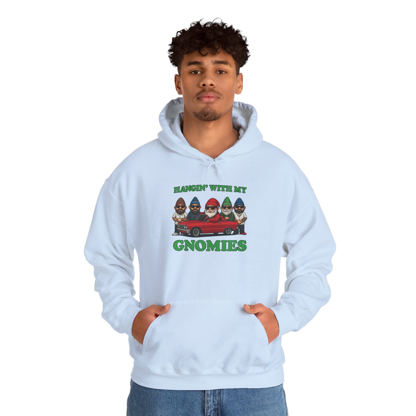 Hangin' With My Gnomies Hoodie — Funny Gnome Christmas Pullover