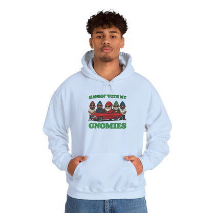 Hangin' With My Gnomies Hoodie — Funny Gnome Christmas Pullover