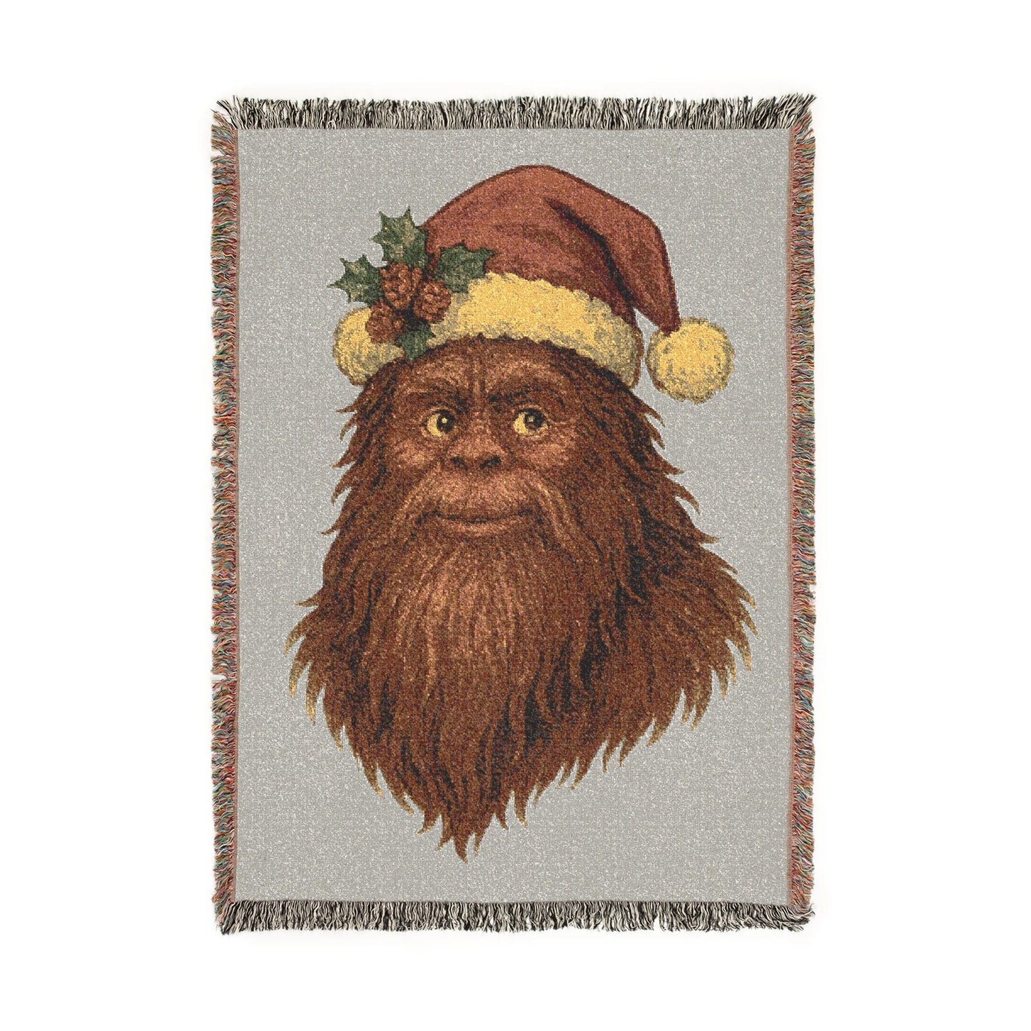 Santa Squatch Woven Blanket — Holiday Inspired Throw