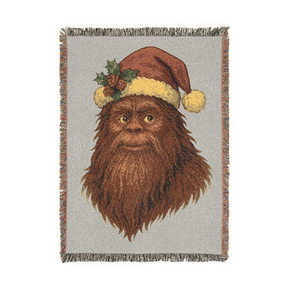 Santa Squatch Woven Blanket — Holiday Inspired Throw