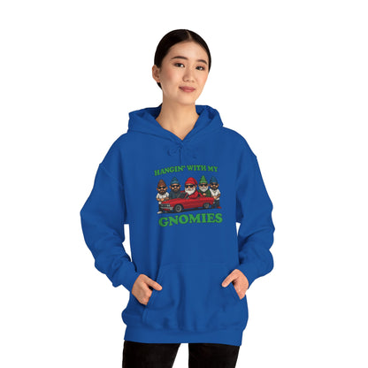 Hangin' With My Gnomies Hoodie — Funny Gnome Christmas Pullover