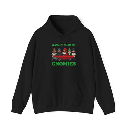 Hangin' With My Gnomies Hoodie — Funny Gnome Christmas Pullover