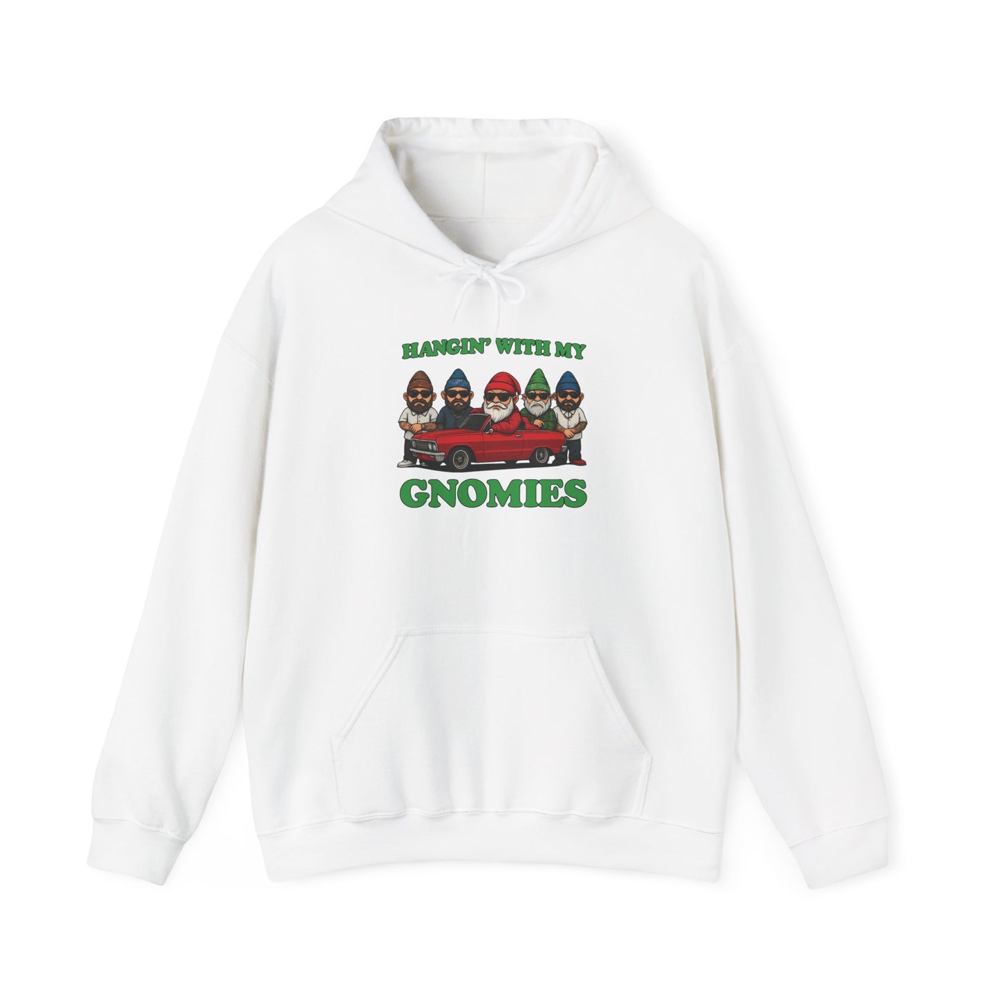 Hangin' With My Gnomies Hoodie — Funny Gnome Christmas Pullover