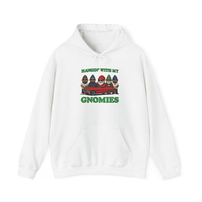 Hangin' With My Gnomies Hoodie — Funny Gnome Christmas Pullover
