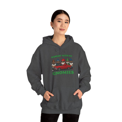 Hangin' With My Gnomies Hoodie — Funny Gnome Christmas Pullover