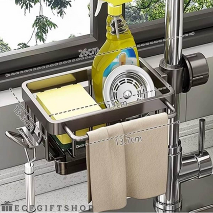 Clutter-Free Aluminum Sink Rack