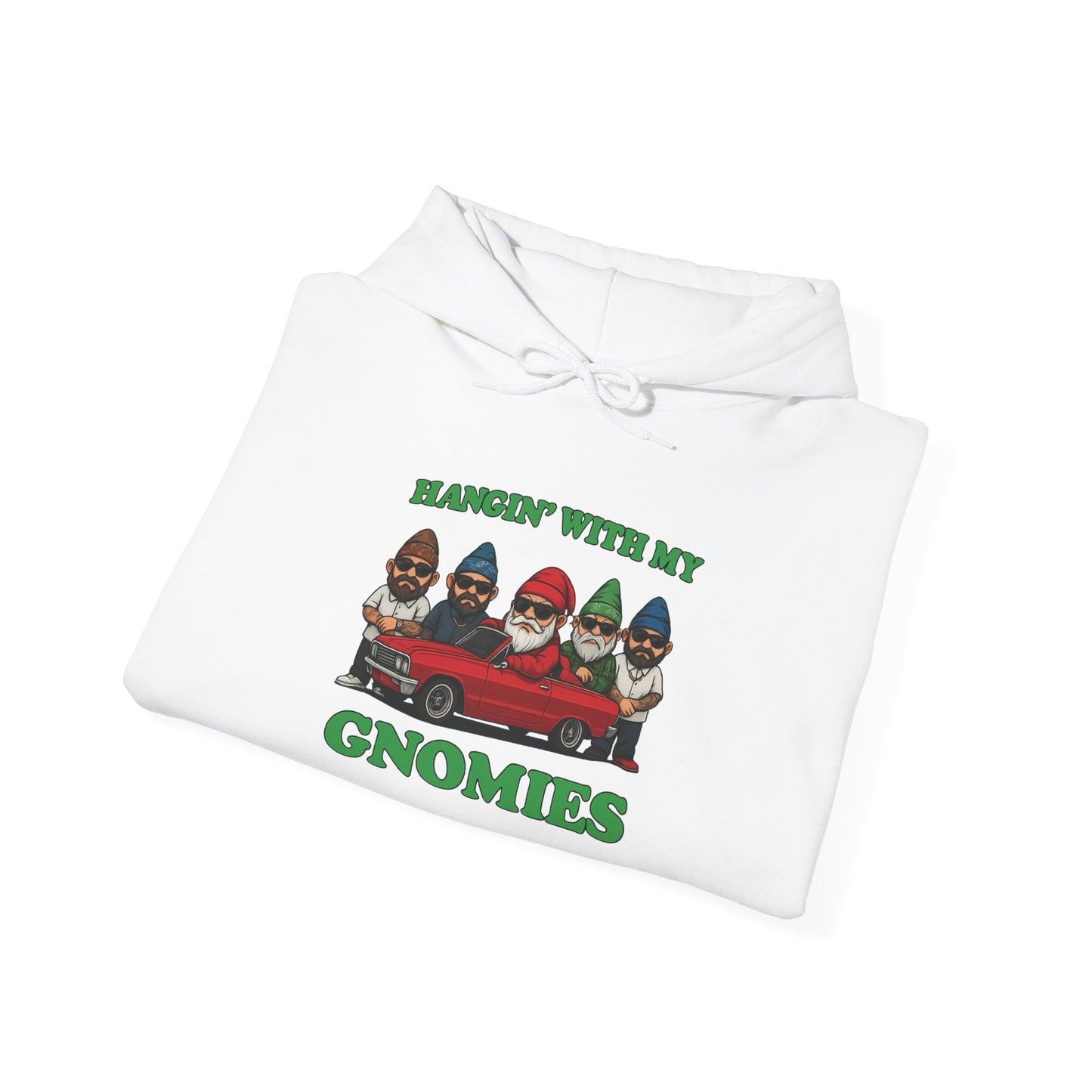 Hangin' With My Gnomies Hoodie — Funny Gnome Christmas Pullover