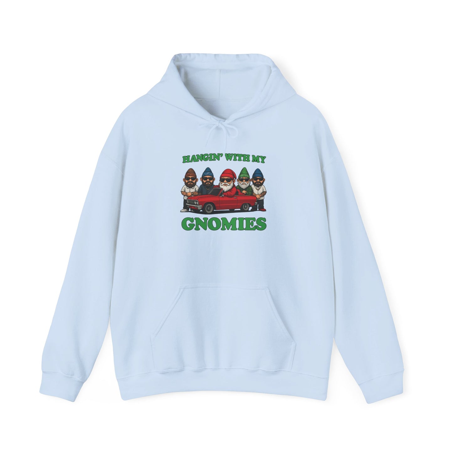 Hangin' With My Gnomies Hoodie — Funny Gnome Christmas Pullover