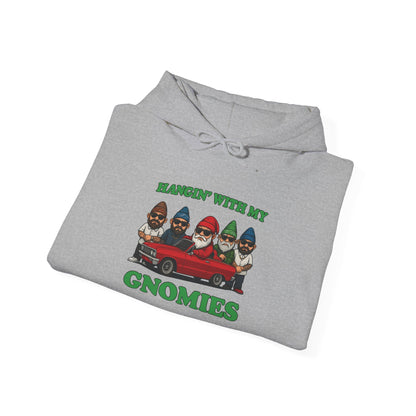 Hangin' With My Gnomies Hoodie — Funny Gnome Christmas Pullover