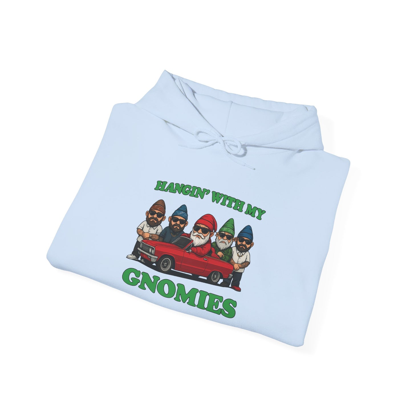 Hangin' With My Gnomies Hoodie — Funny Gnome Christmas Pullover