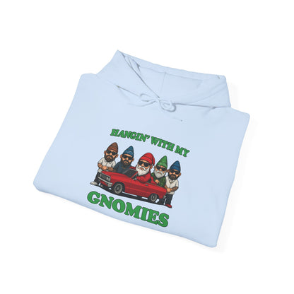 Hangin' With My Gnomies Hoodie — Funny Gnome Christmas Pullover