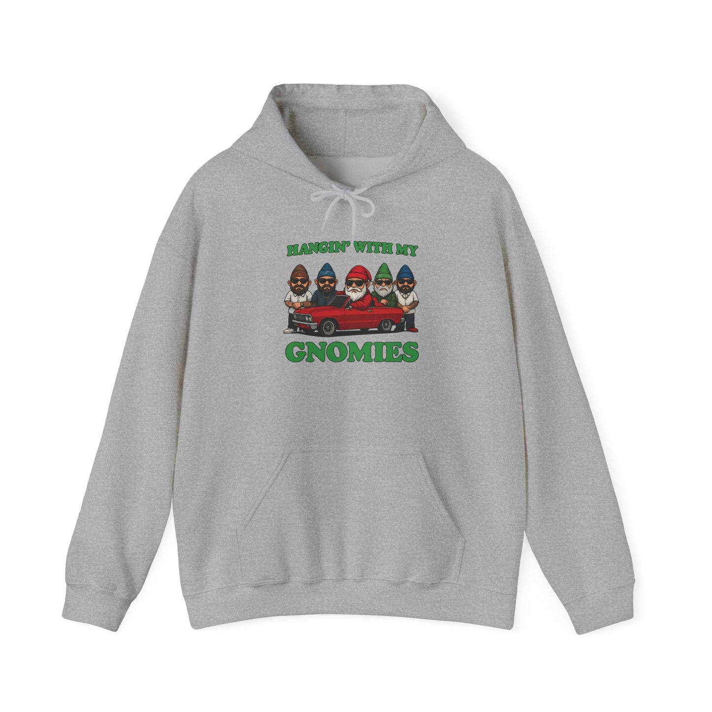 Hangin' With My Gnomies Hoodie — Funny Gnome Christmas Pullover