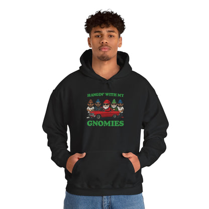 Hangin' With My Gnomies Hoodie — Funny Gnome Christmas Pullover