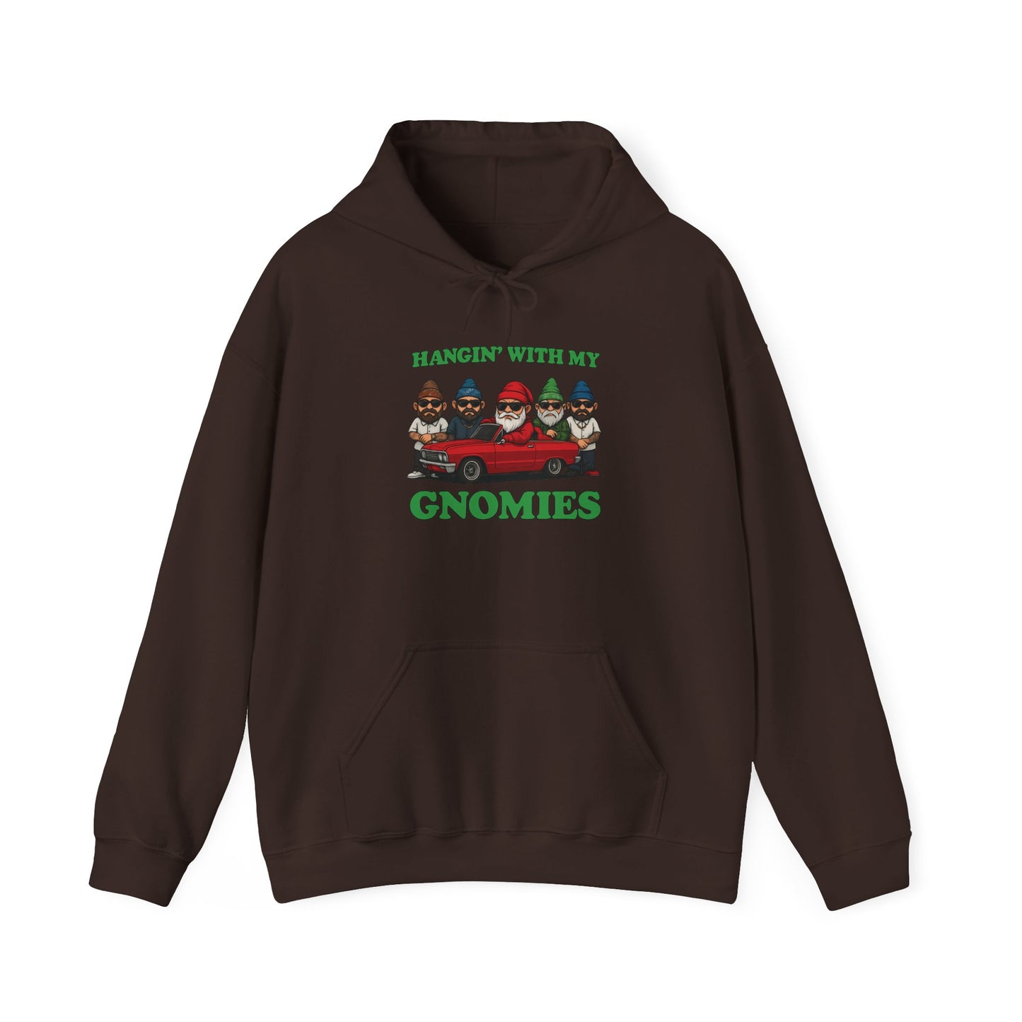 Hangin' With My Gnomies Hoodie — Funny Gnome Christmas Pullover