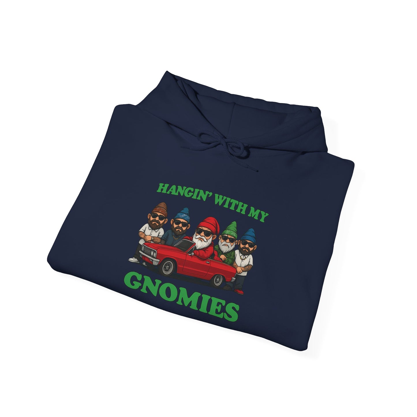 Hangin' With My Gnomies Hoodie — Funny Gnome Christmas Pullover