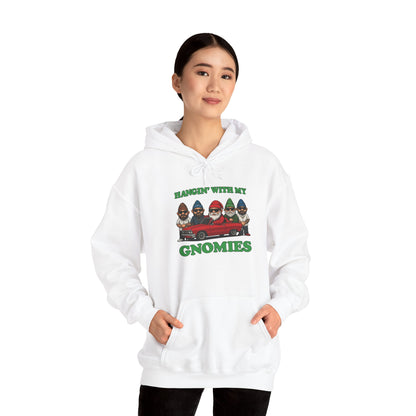 Hangin' With My Gnomies Hoodie — Funny Gnome Christmas Pullover