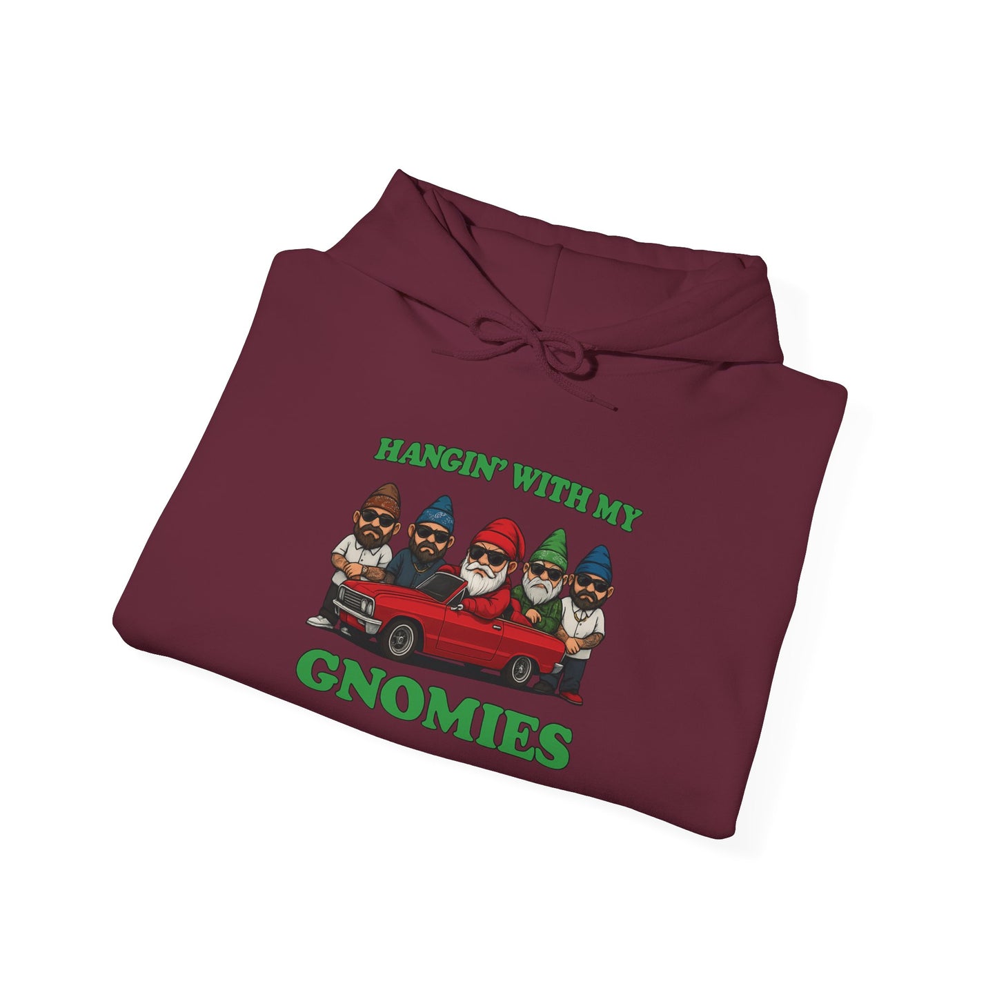 Hangin' With My Gnomies Hoodie — Funny Gnome Christmas Pullover