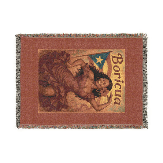 Boricua Woven Blanket