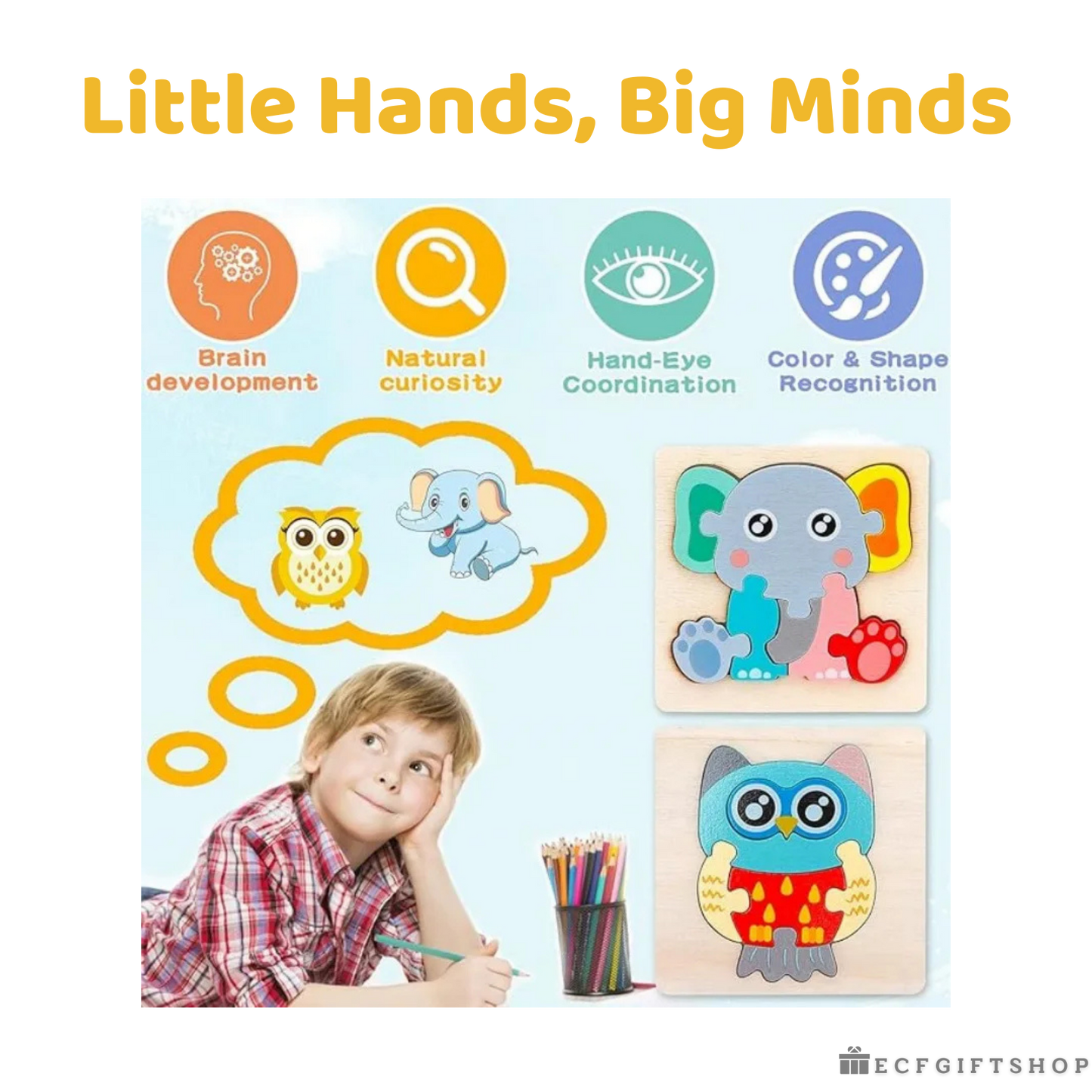 Smart Play Wooden Puzzle Set