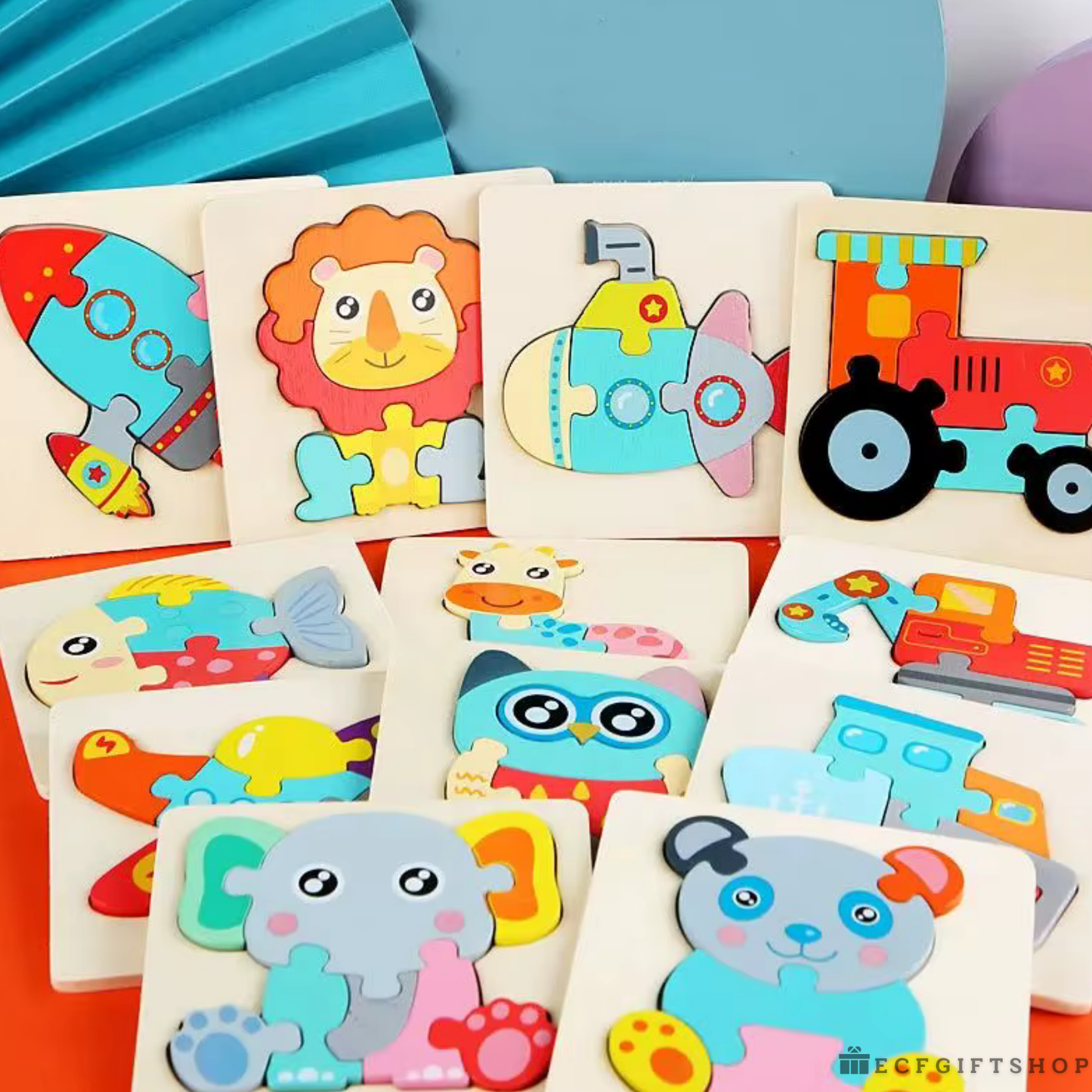 Smart Play Wooden Puzzle Set