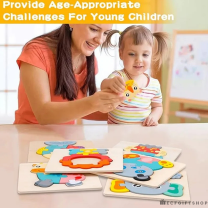 Smart Play Wooden Puzzle Set