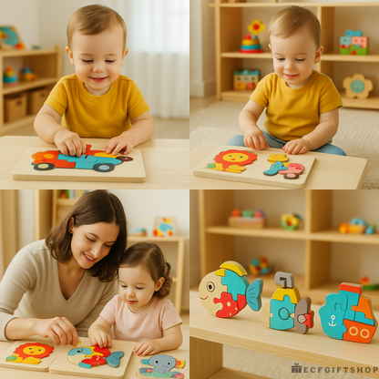 Smart Play Wooden Puzzle Set