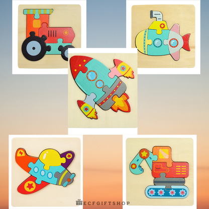 Smart Play Wooden Puzzle Set