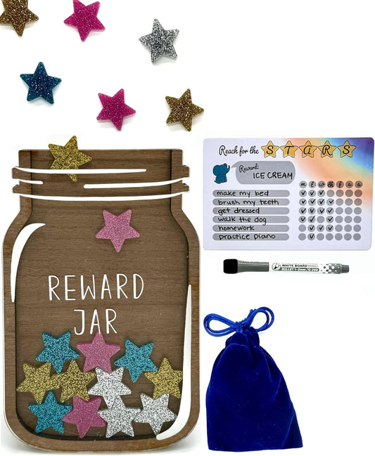 Magnetic Reward Jar for Kids – Encourage Good Habits with Every Star 🌟