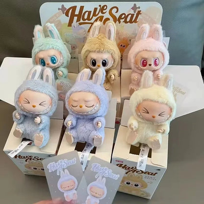 Labubu Have a Seat Edition Collectible Keychain Charm