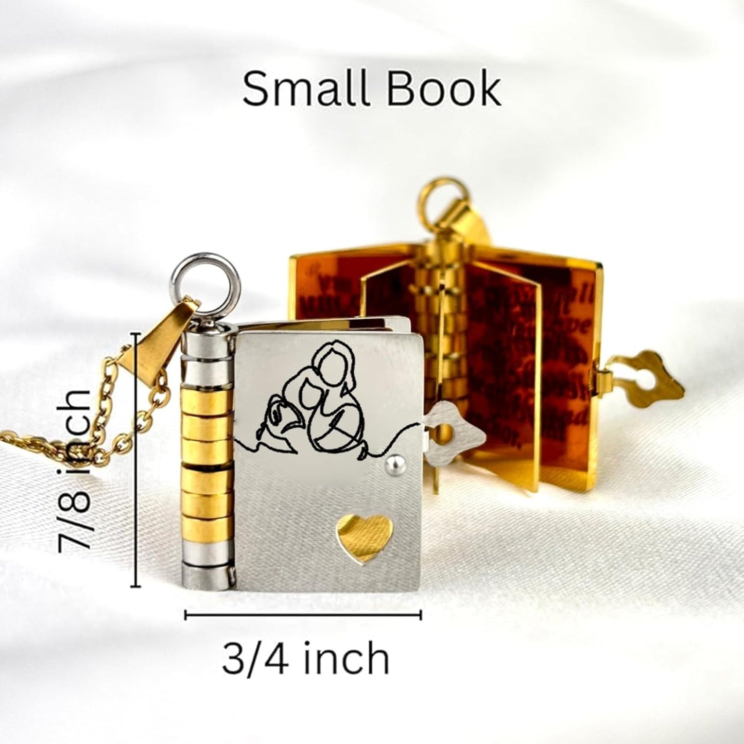 Daughter's Treasure Book Necklace